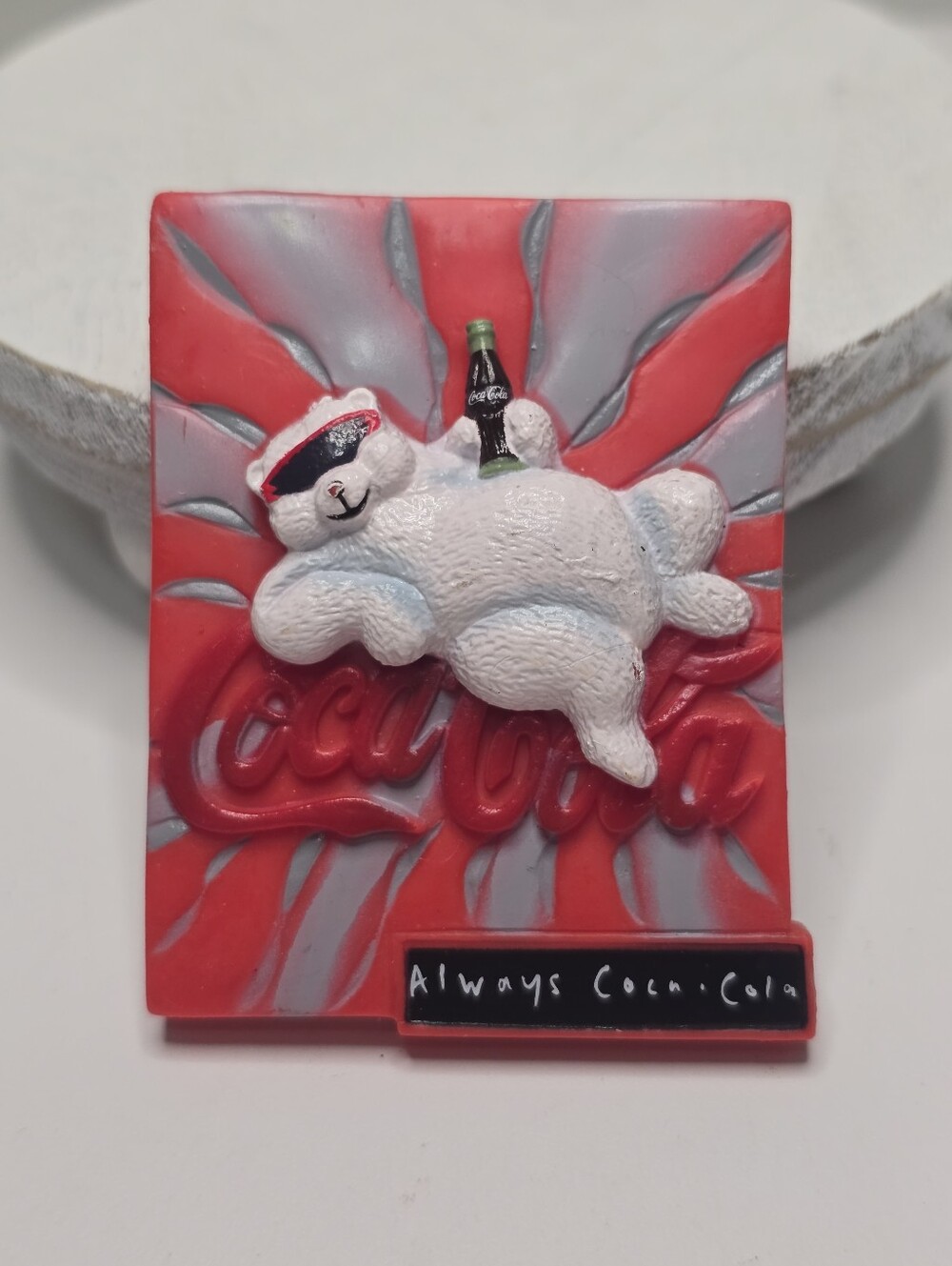 Always Coca-Cola Soda Polar Bear 1997 Refrigerator Magnet